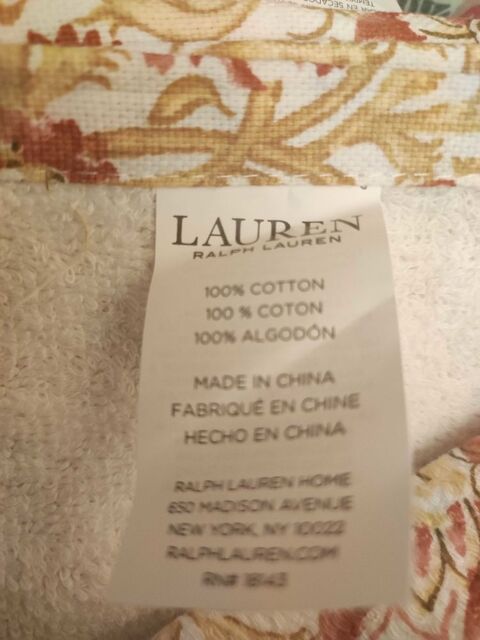 Deux serviettes de cuisine fleuries Raph Lauren neuves.uneface �ponge coton 48 Verneuil-sur-Seine (78)