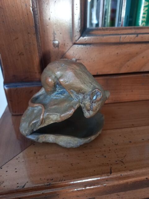 SCULPTURE Souris sur une hu�tre de Lucien Dropsy 500 Blacqueville (76)