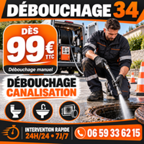   Débouchage canalisation Montpellier ? Intervention rapide 24 
