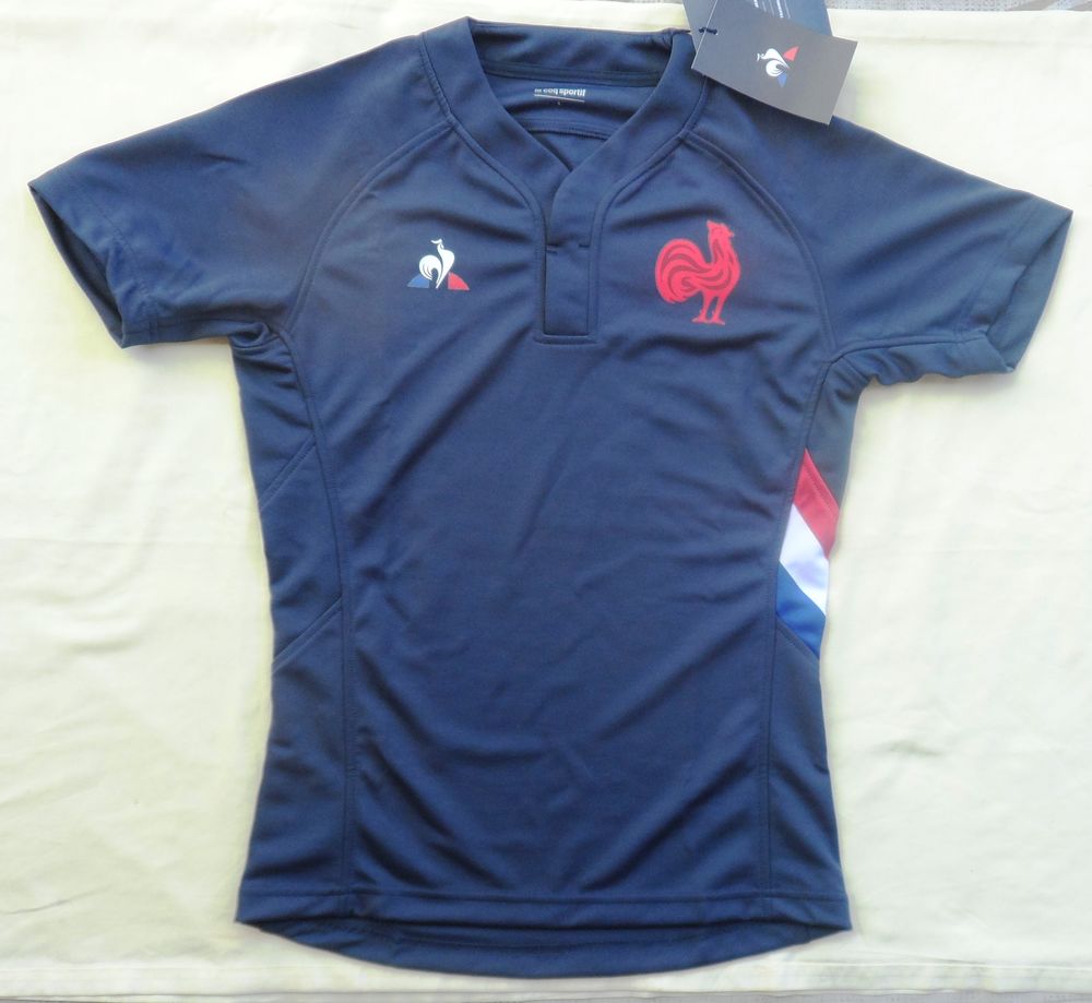 Maillot de rugby r&eacute;plica port&eacute; par les joueurs XV de France Sports