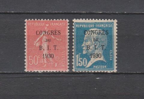 FRANCE N 264 & 265 = 2 TIMBRES NEUFS**  DE 1930    10 Le Coudray-Montceaux (91)