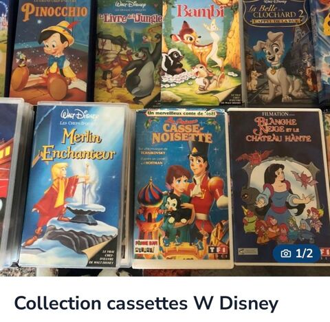 collection de 27 cassettes CD collector W Disney 50 Duclair (76)