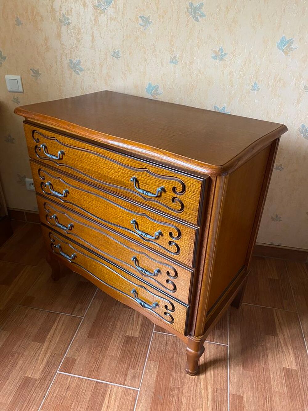 Lit 90x190 + chevet + commode Meubles