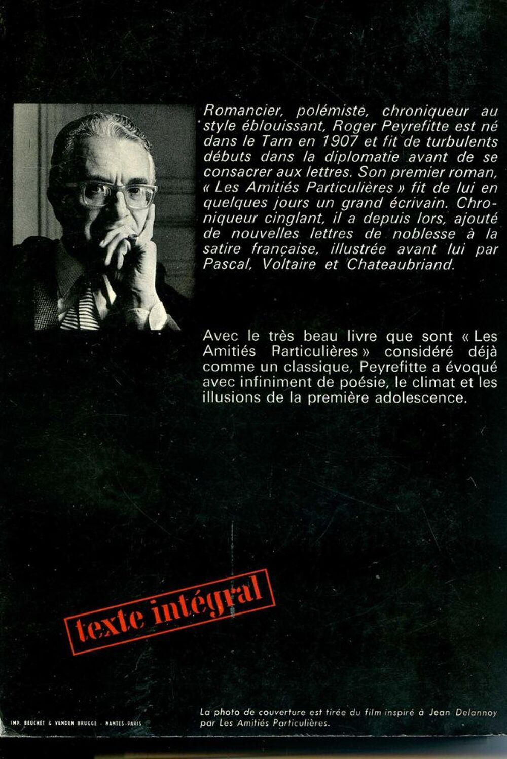 Les amiti&eacute;s particuli&egrave;res - Roger Peyrefitte, Livres et BD