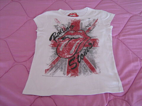 Tee-shirt blanc Rolling Stones 3 Cannes (06)