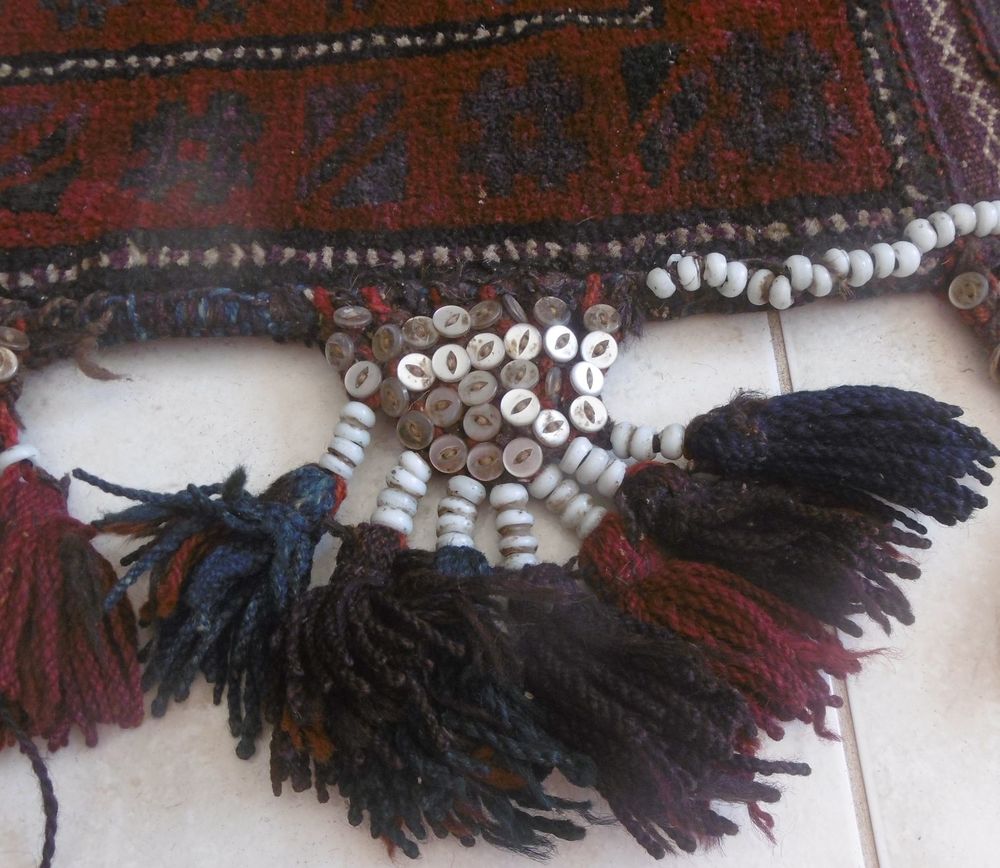 Tapis de selle Iran fait main, parfait &eacute;tat, 110x68 Décoration