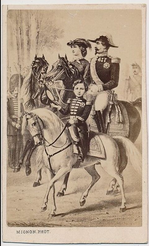 Photographie Famille Impériale Napoléon III Mignon ca1870 55 Loches (37)