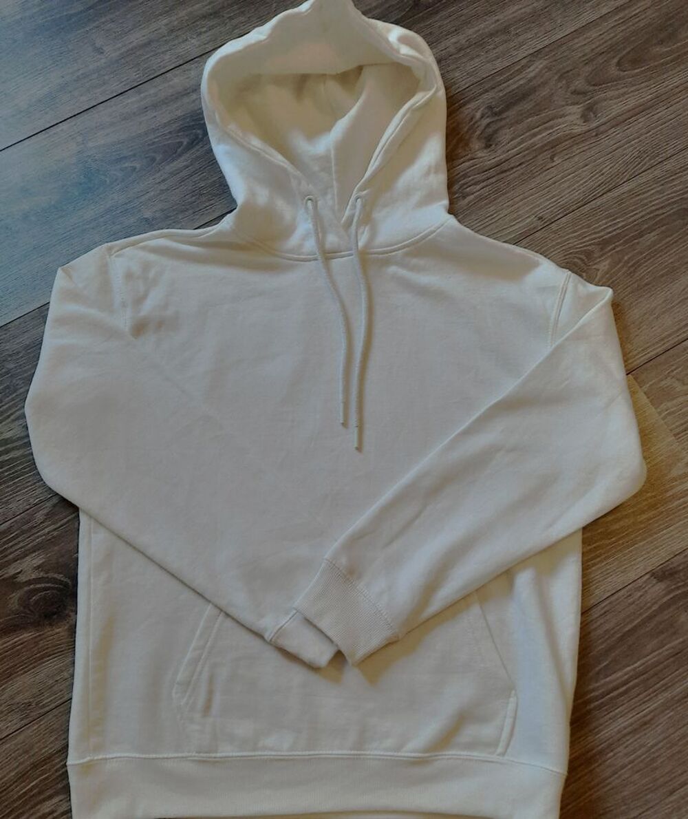 Pull sweat mode &agrave; capuche &eacute;cru T 38 - 40 / 40 - quasi neuf Vêtements