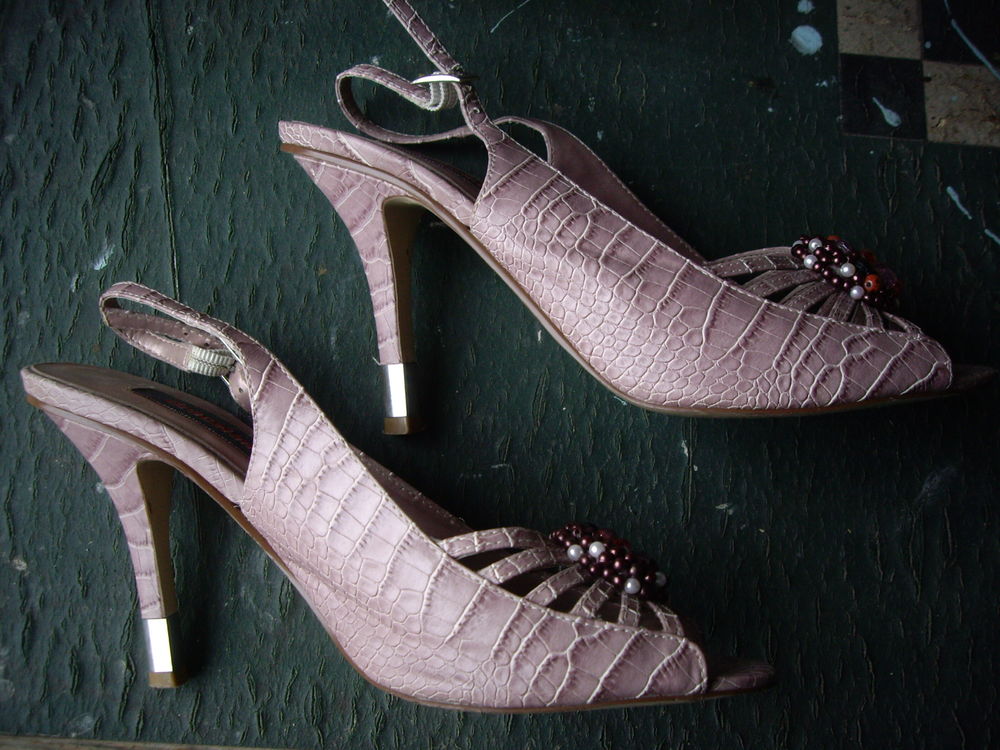 Sandales Vieux Rose talons 10 cm pointure 38 Chaussures