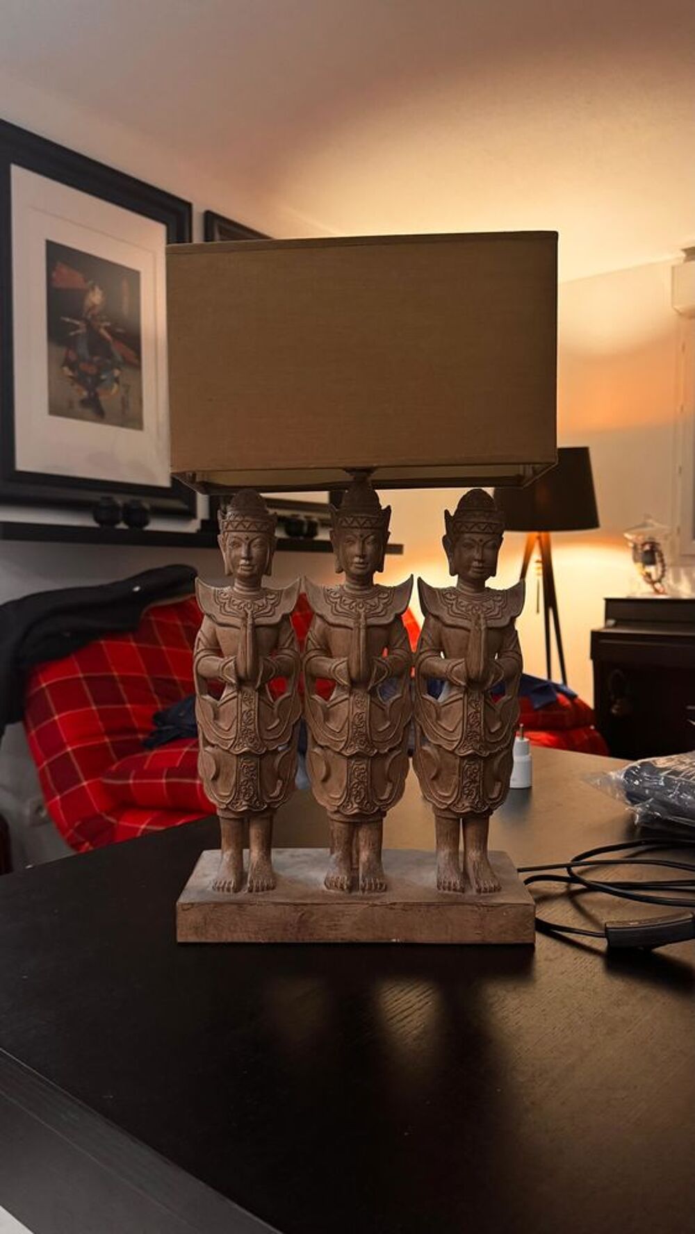 Lampe exotique figurine Décoration