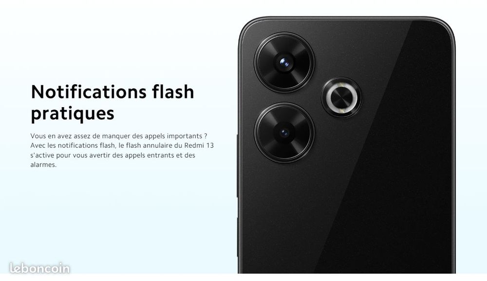 Xiaomi Redmi 13 Midnight Black 8GB RAM 256GB ROM Complet: Ch T�l�phones et tablettes