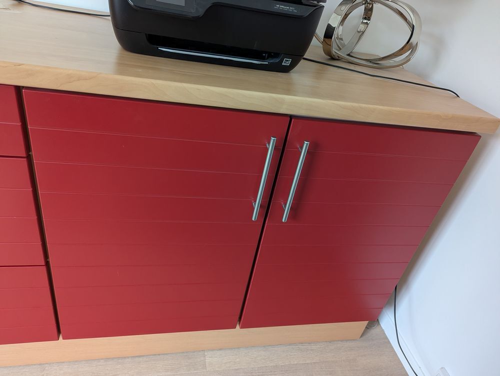 Meuble Schmidt 200 cm - 2 blocs + plan de travail Meubles