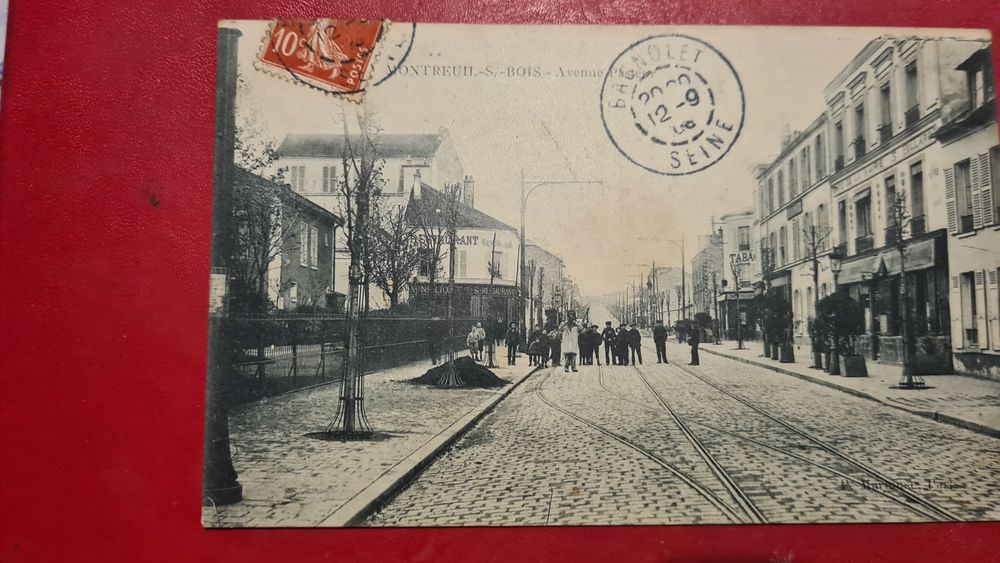 Cpa du 93 - Montreuil sous Bois l'Avenue Pasteur. 