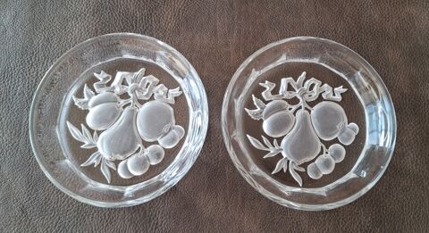 lit de 2 dessous de verre ou bouteille gravé évidé 14 Mauguio-Carnon-Plage (34)