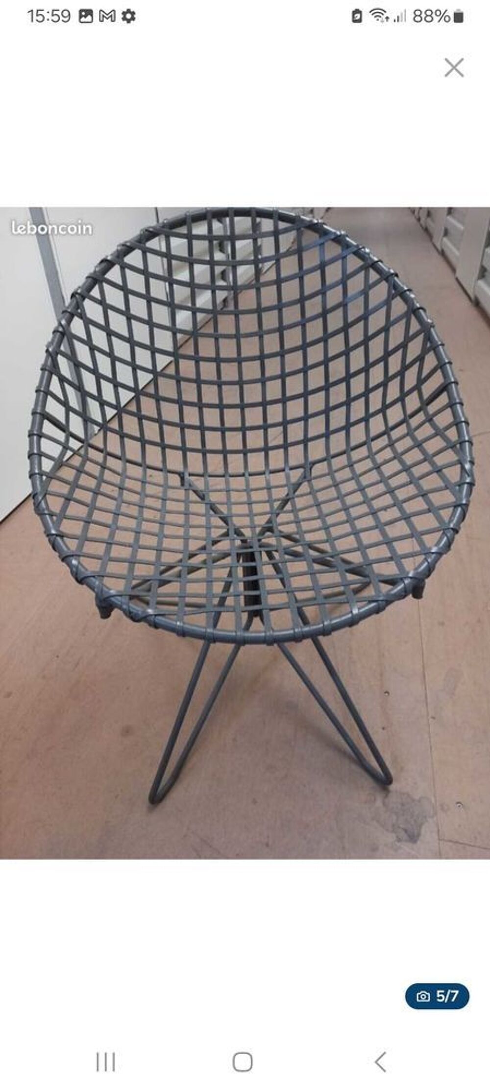 fauteuil de jardin m&eacute;tal Meubles