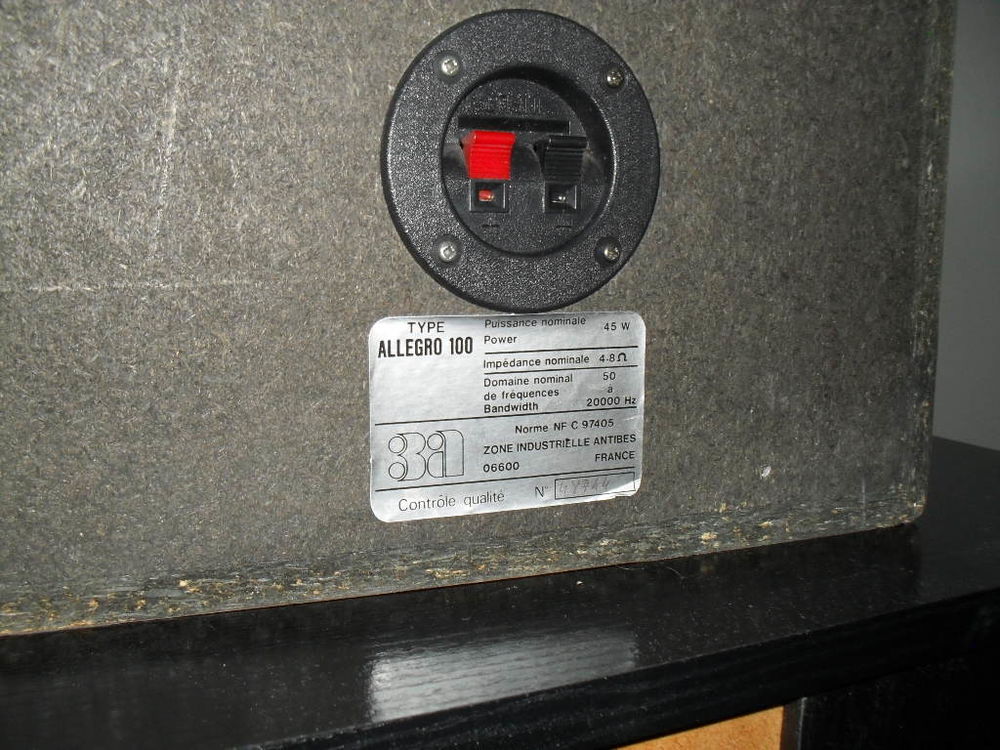 Enceintes Audio 3A Allegro 100 Audio et hifi