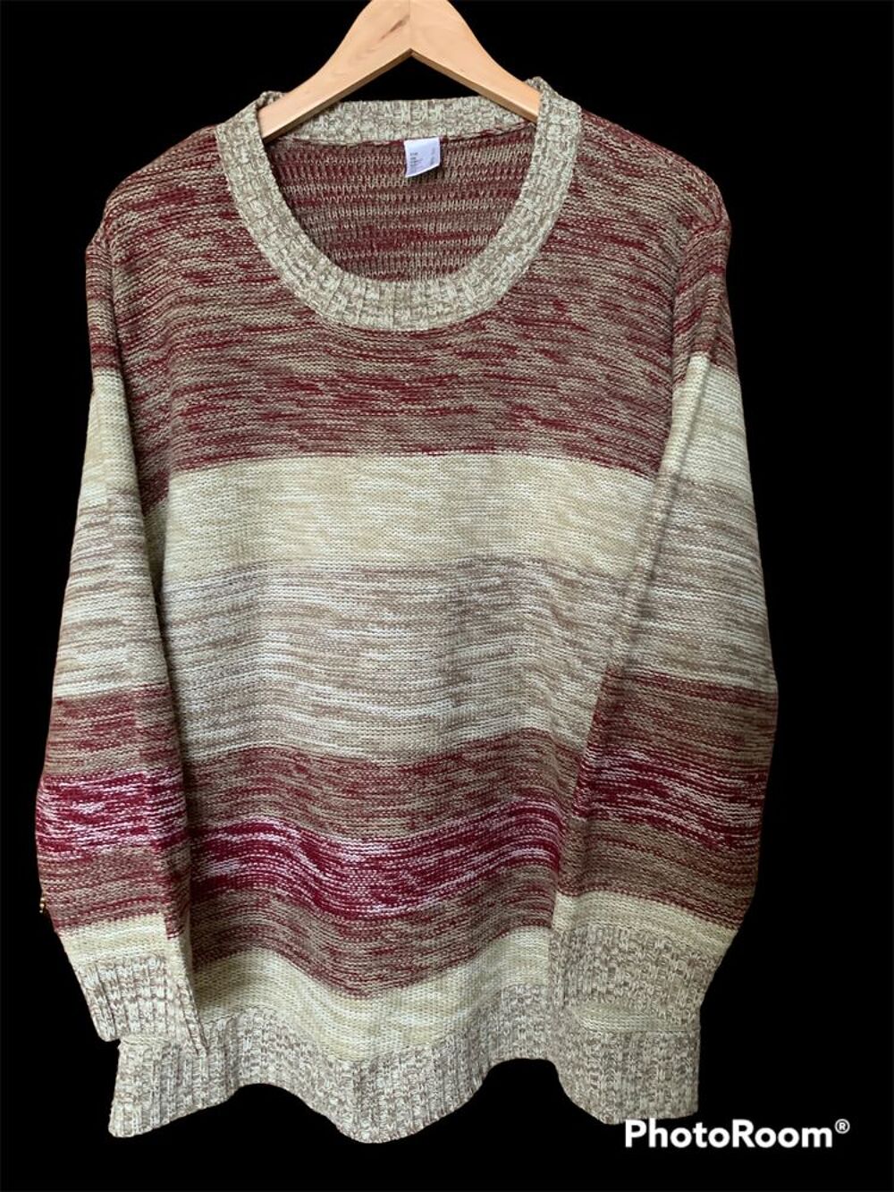 pull col rond grande taille Vêtements