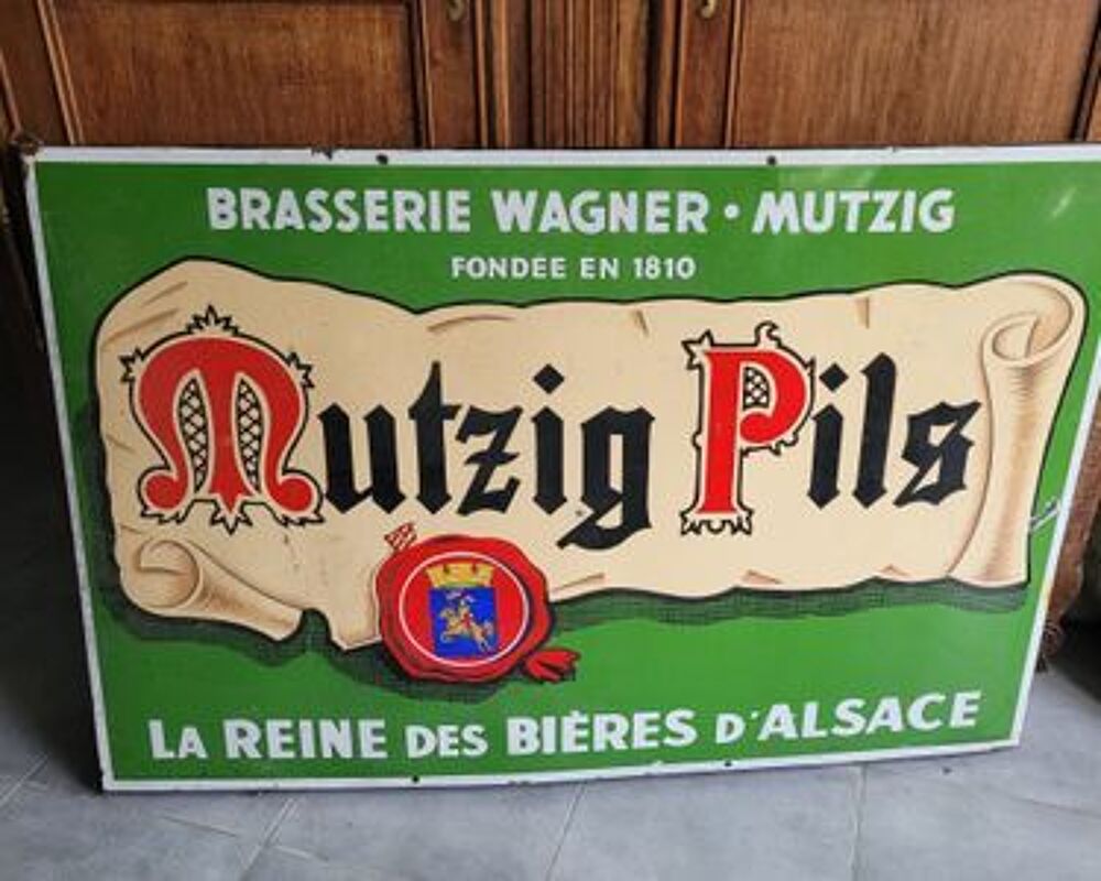 plaque emaillee Décoration