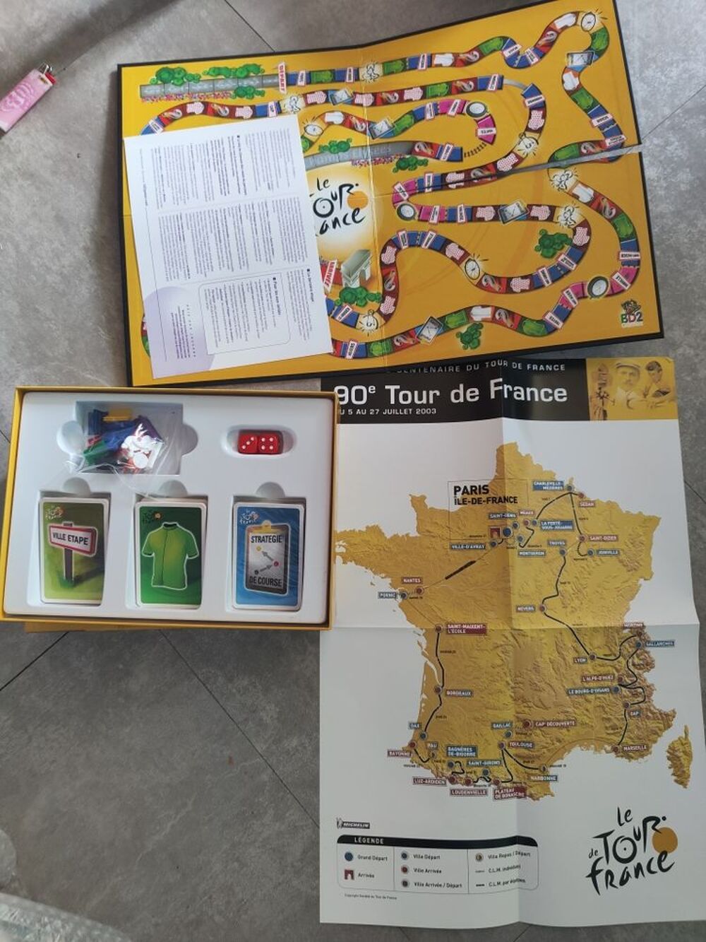 jeux de soci&eacute;t&eacute; le tour de France marque BD2 complet neuf Jeux / jouets