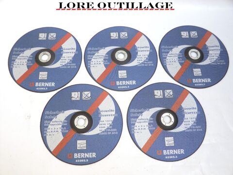   BERNER - 5 disques acier 230 mm 