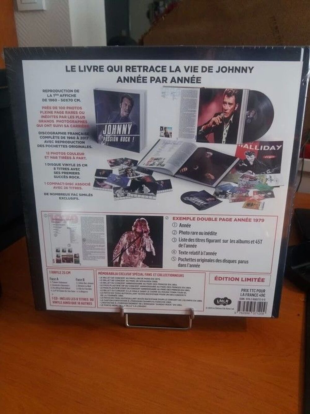 Livre Johnny Hallyday - Johnny Passion Rock (sous blister) CD et vinyles