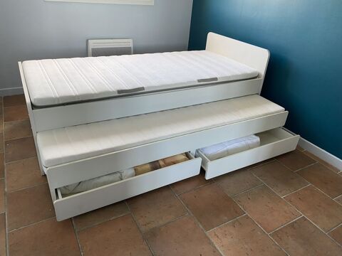 Lit IKEA tiroir double enfant-adulte 200 La Crau (83)