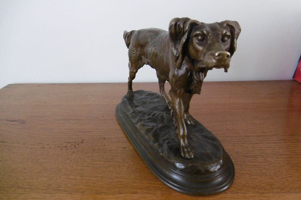 Chien en Bronze Décoration