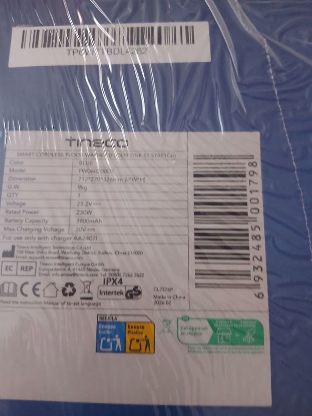 Tinecco floor one s7 stretch neufxencore sous garantie Electroménager