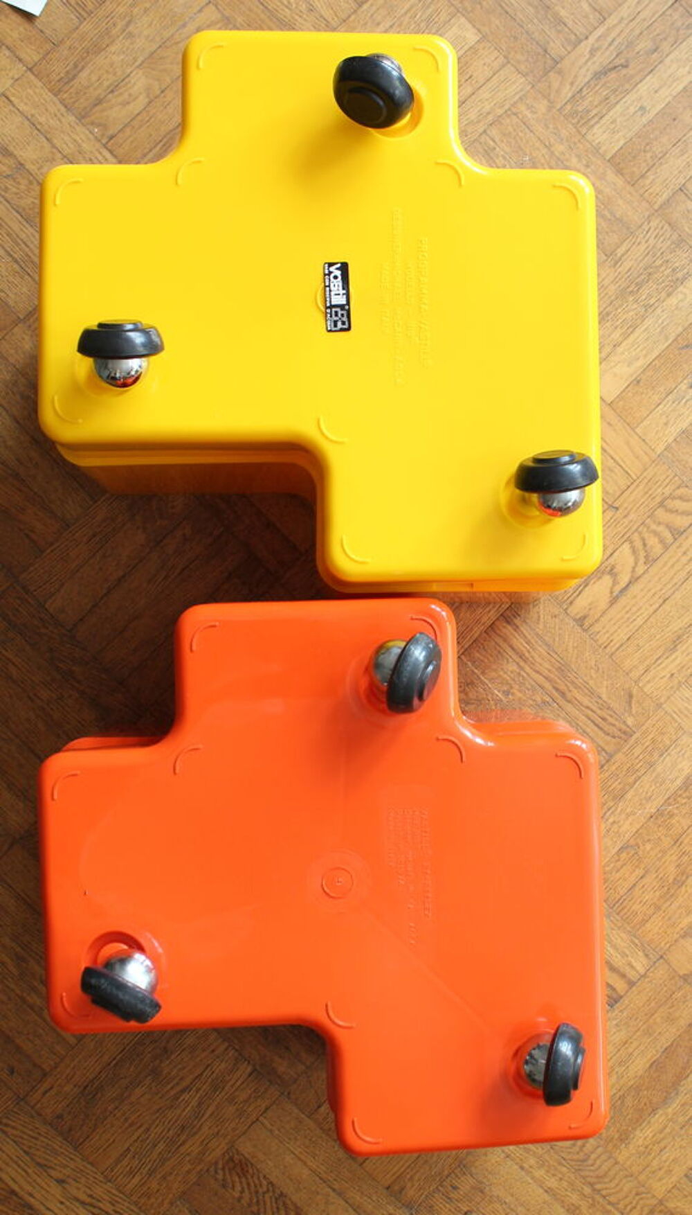 Jardini&egrave;res puzzle VASTILL orange et jaune, design 70 Jardin