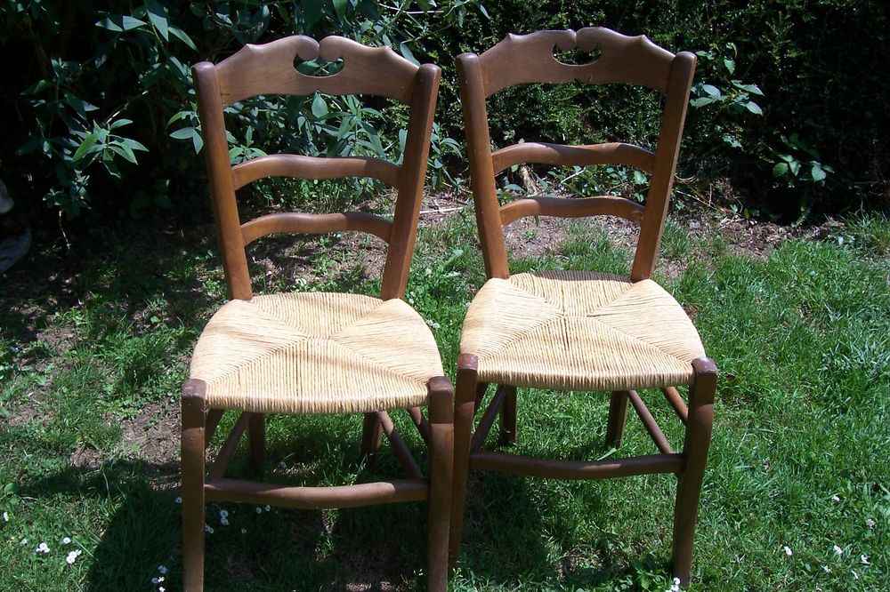 Chaises en paille Cuisine