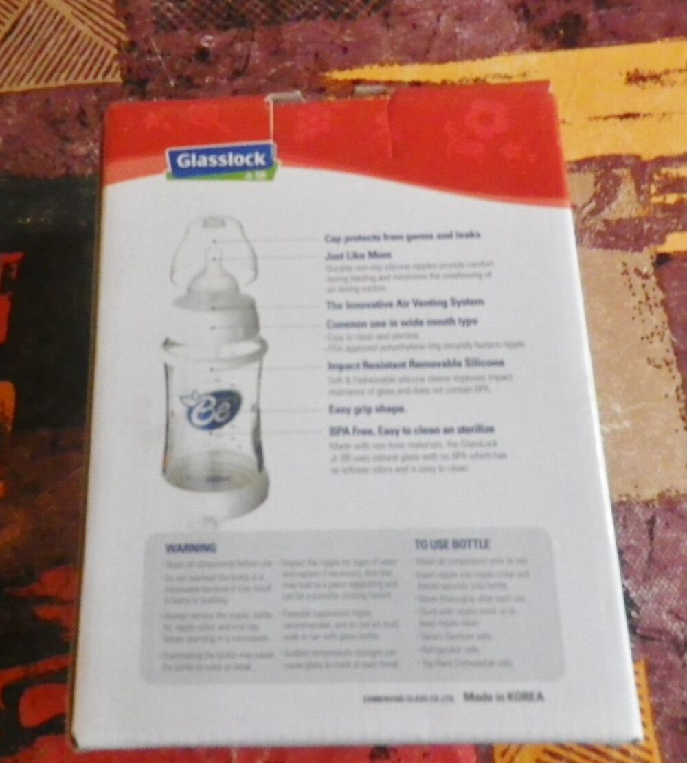 COFFRET ***N E U F*** DE 2 BIBERONS GLASSLOCK Puériculture