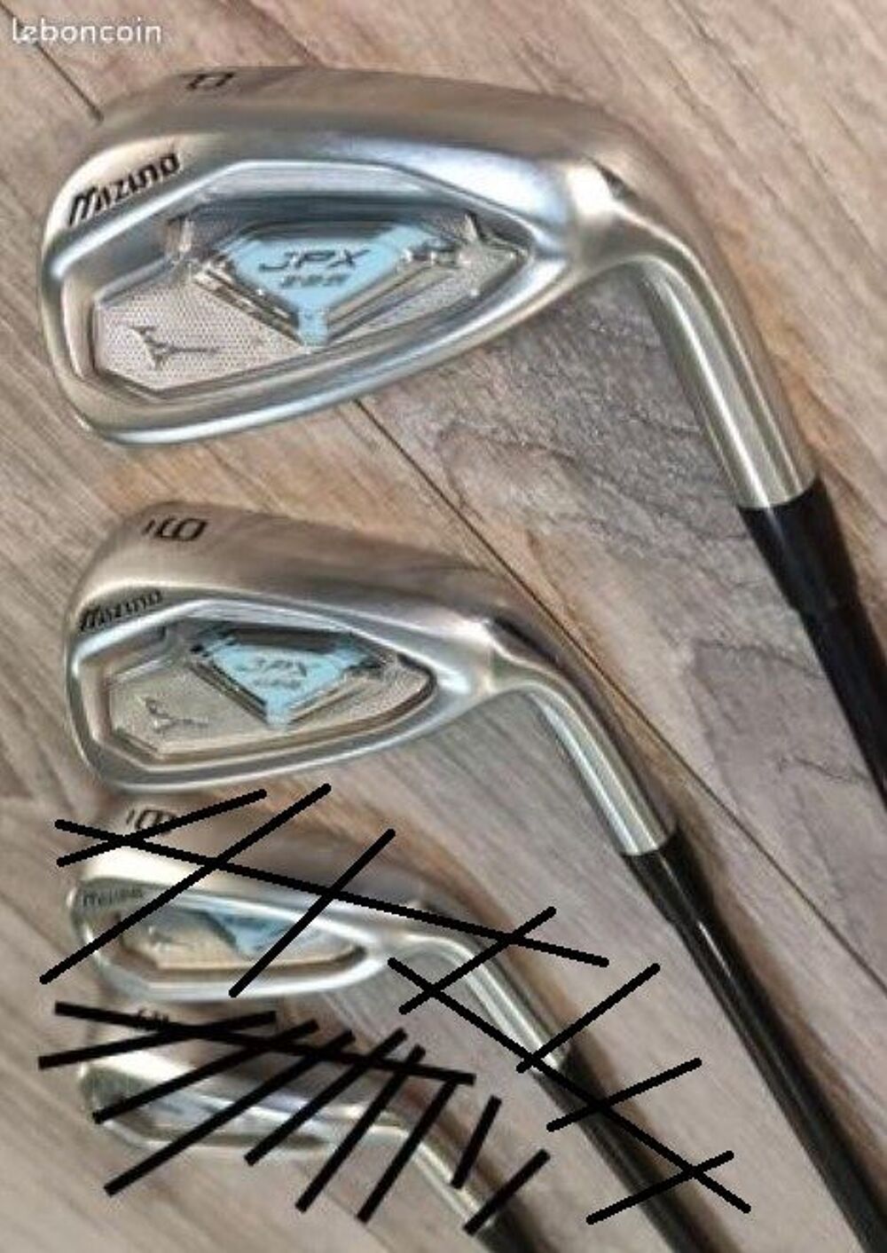 2 Fers de Golf Mizuno JPX 825 9&amp;P en Graphite pour Femme Sports