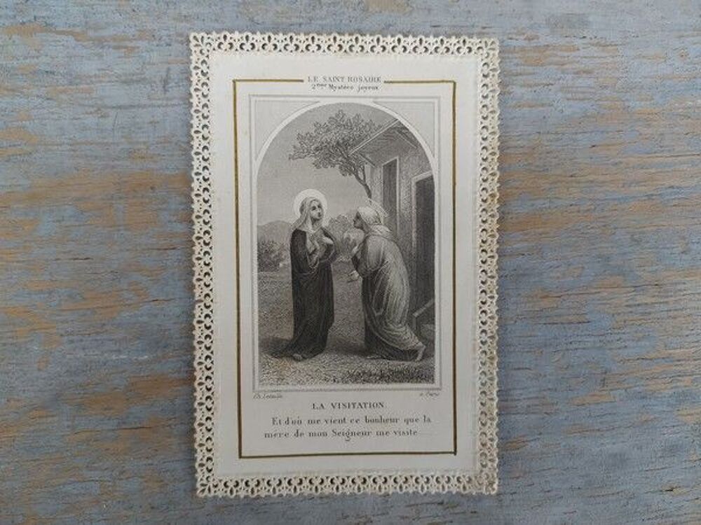 Anciens Canivets Dentelle Images Pieuses Religieuse 