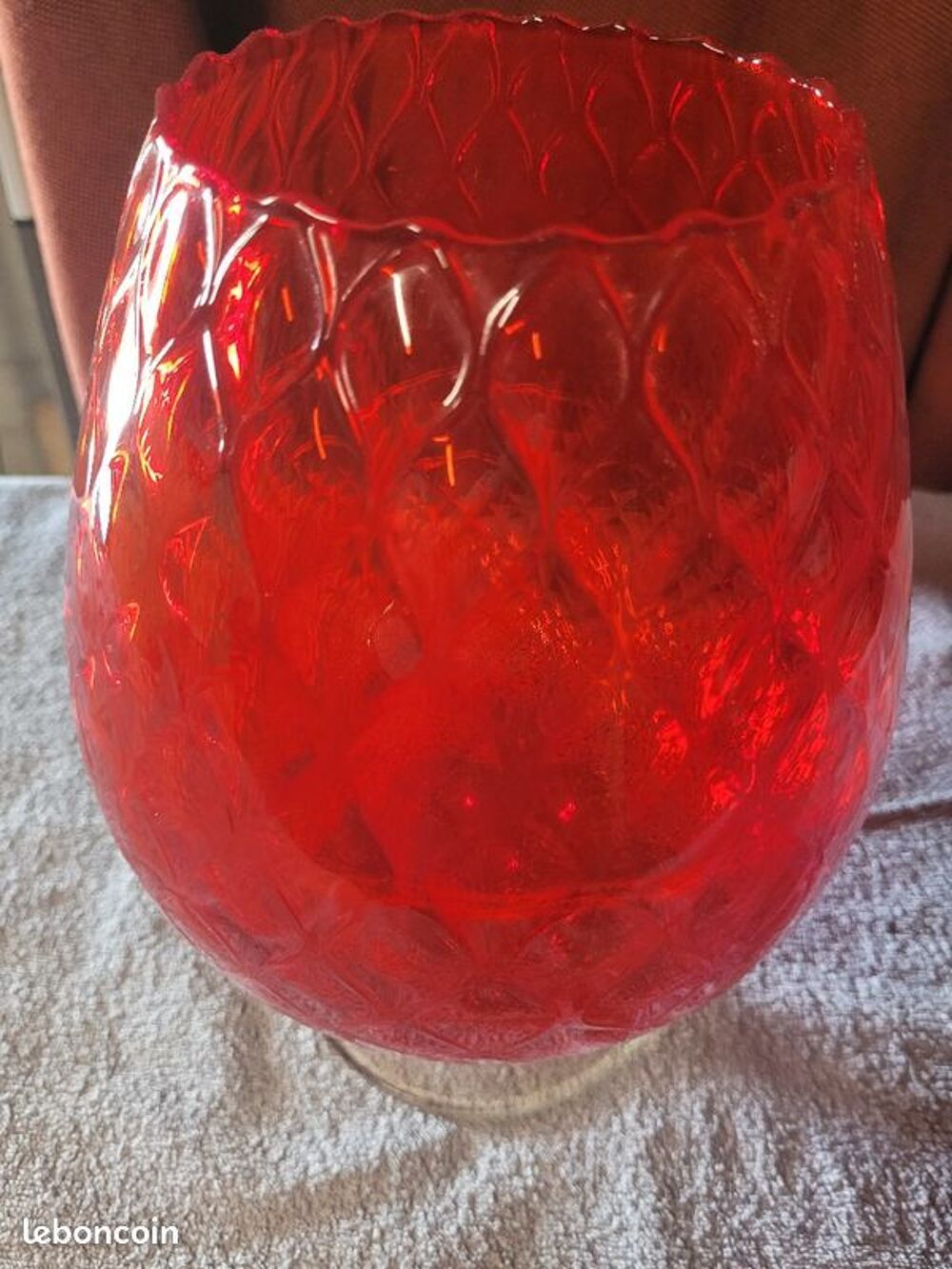 Vase rouge vintage Dcoration