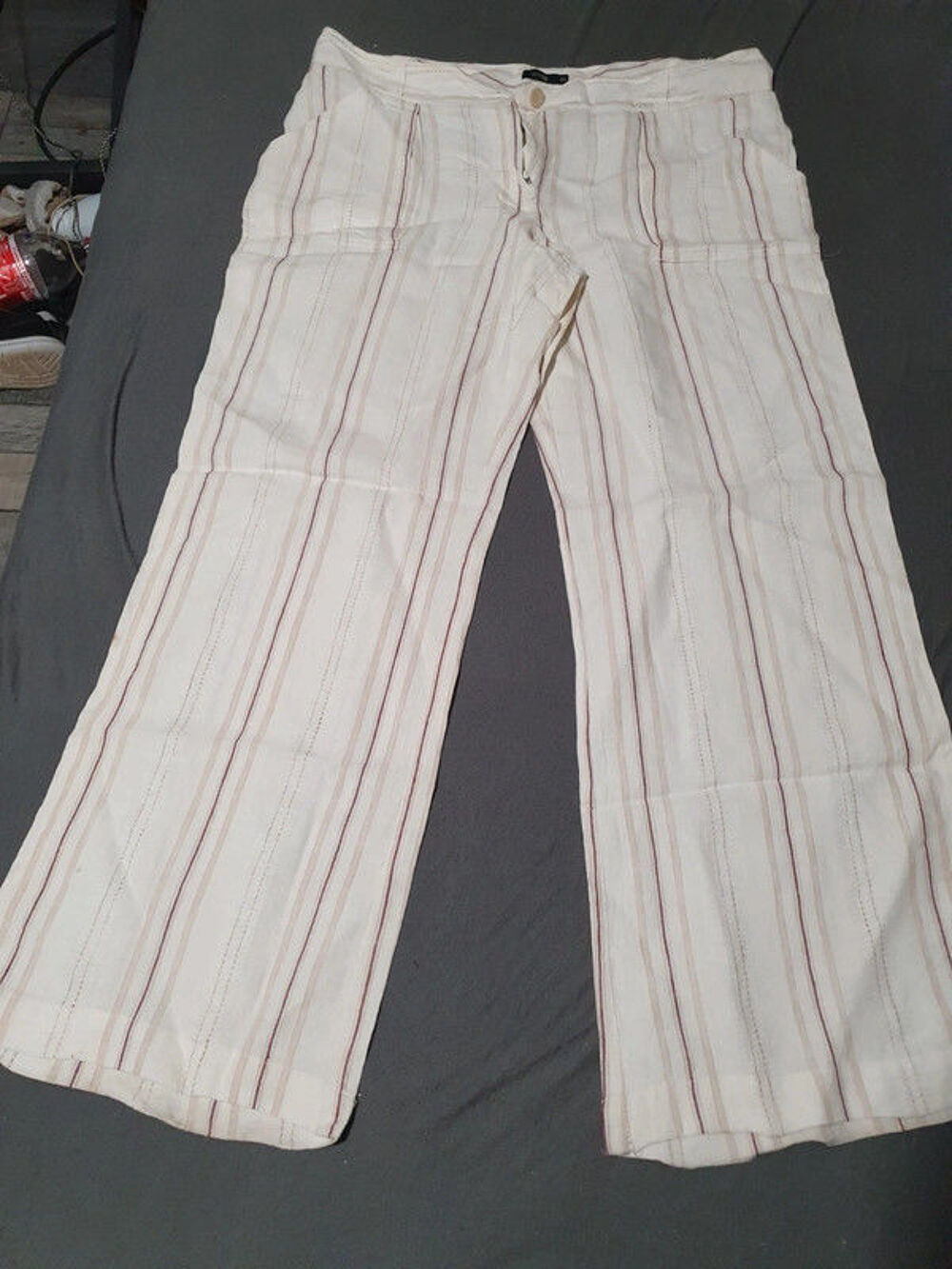 Pantalon style lin 46 Vêtements