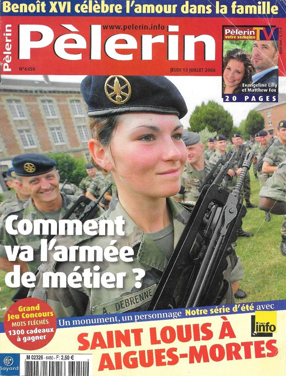 LE PELERIN Magazine n&deg;6450 2006 Harry ROSELMACK Livres et BD