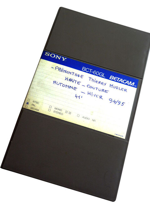 Cassette vidéo SONY Betacam 40 Alfortville (94)