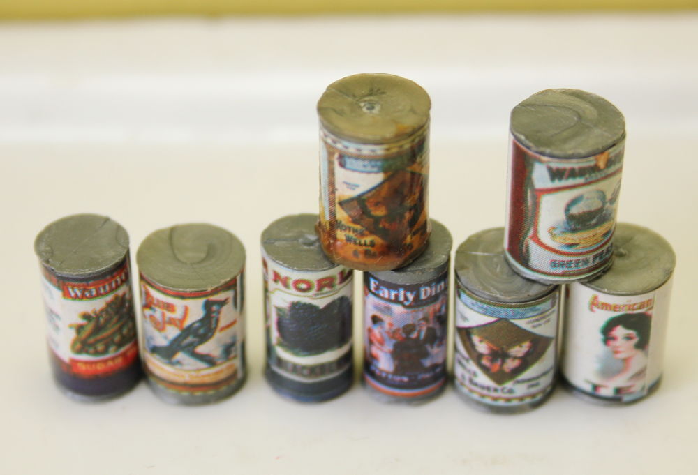 Boites de conserves maison de poup&eacute;e taille Lundby Jeux / jouets