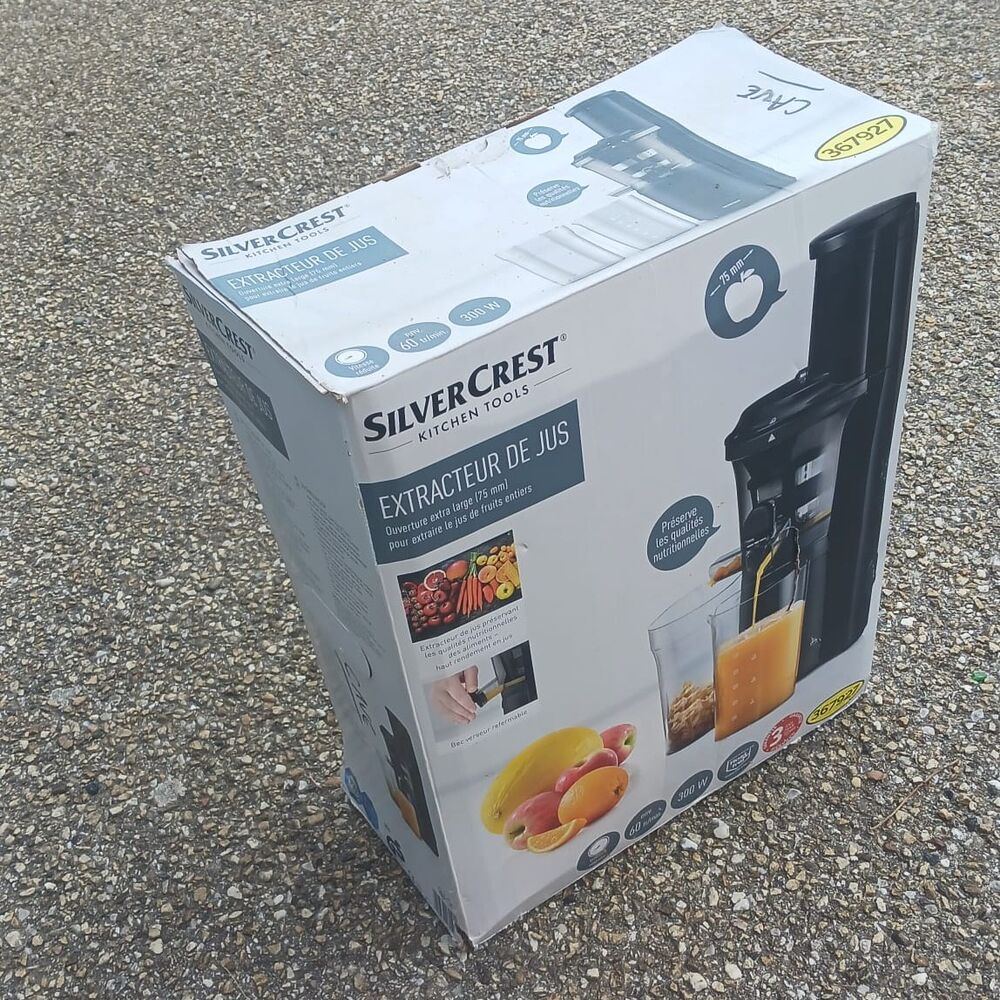 EXTRACTEUR DE JUS SILVERCREST 300 W ? BO&Icirc;TE D'ORIGINE &agrave; 30 € Electroménager