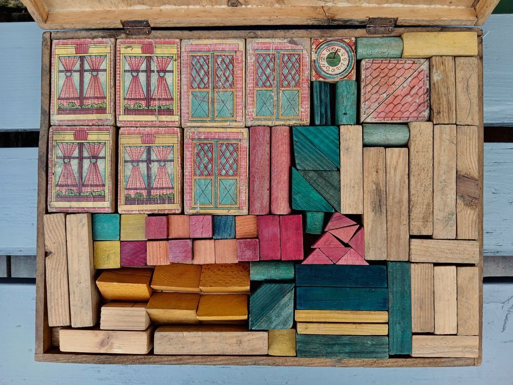 boite de cubes des ann&eacute;es 30 Jeux / jouets