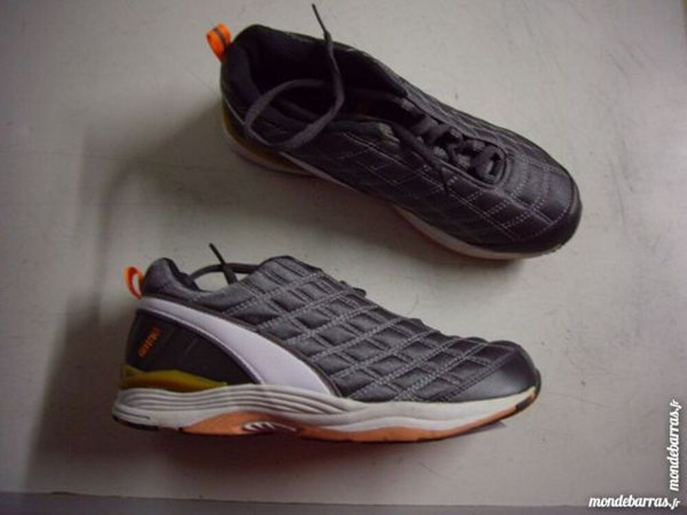 Basket de ville Gris orang&eacute; pt 38 -neufs Chaussures