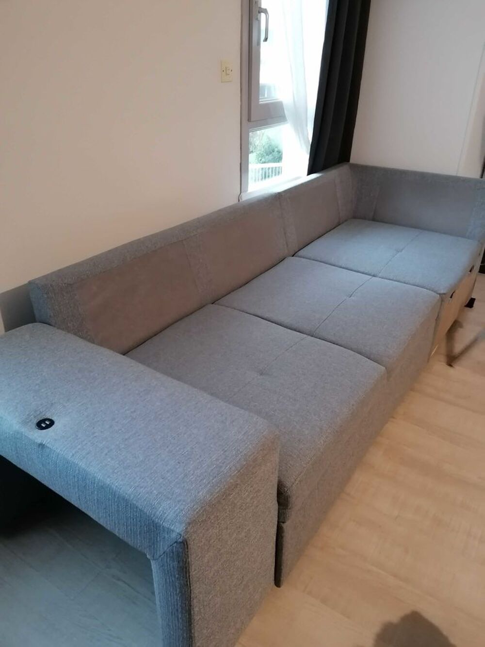 canap&eacute; d angle Convertible gris entracythe &eacute;tat neuf Meubles