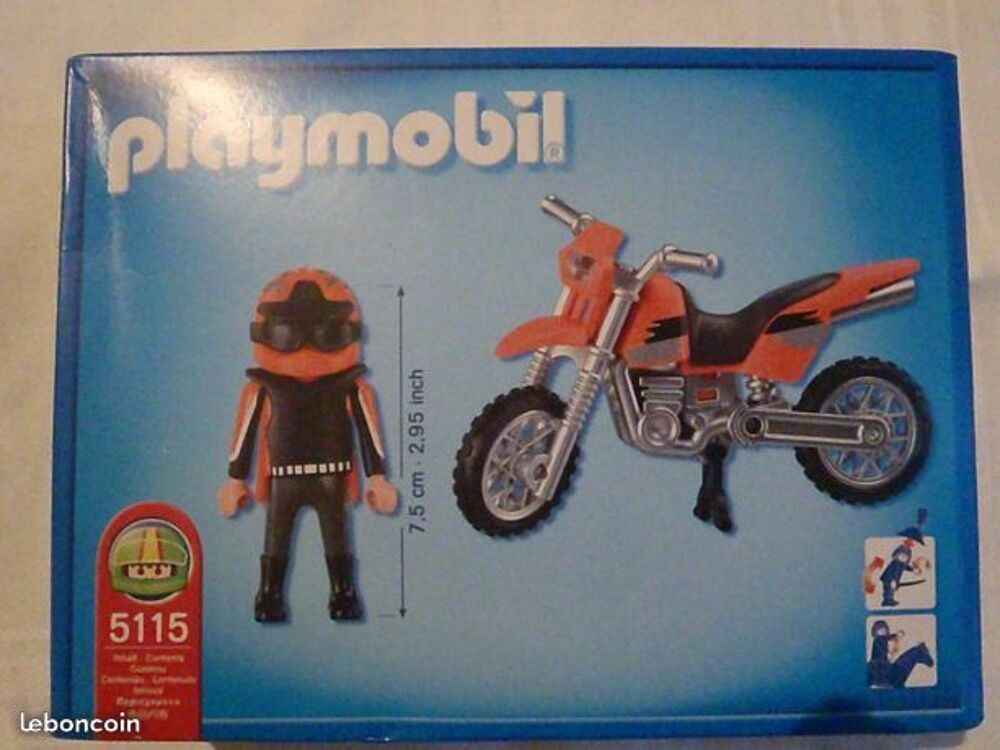 Playmobil : motocross 5115 : NEUF Jeux / jouets