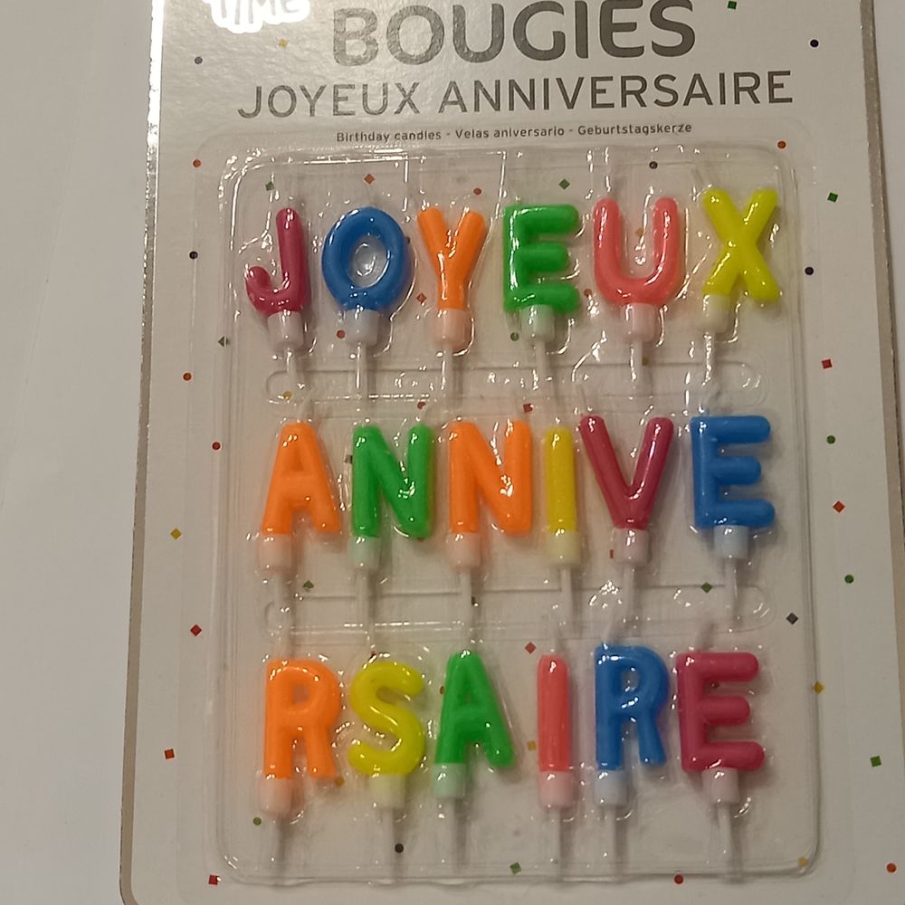 Joyeux anniversaire, 18 bougies tout en couleur Décoration