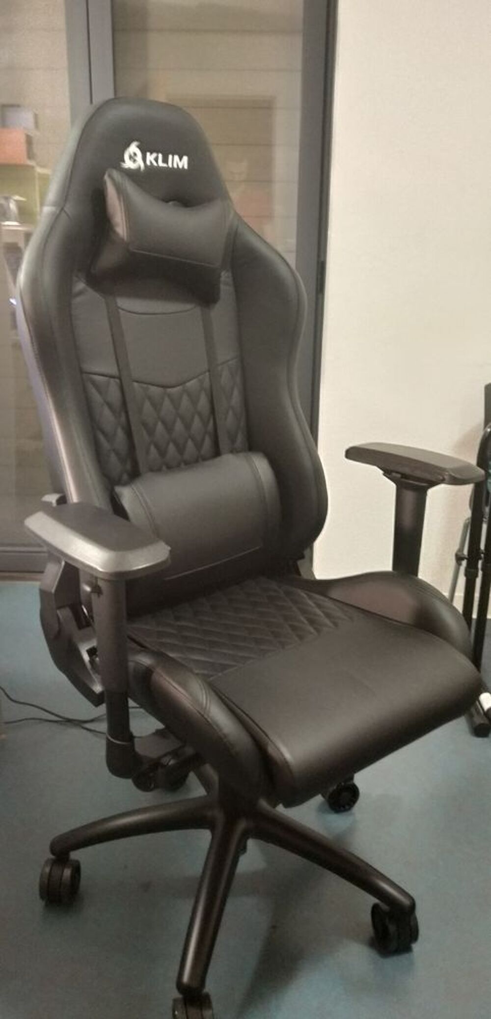Chaise Gaming KLIM eSports + Simili Cuir et Mat&eacute;riau Premium Meubles