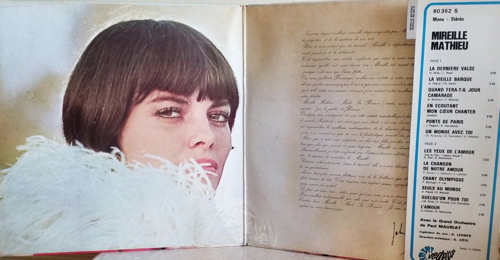 Mireille Mathieu La Derni&egrave;re Valse CD et vinyles