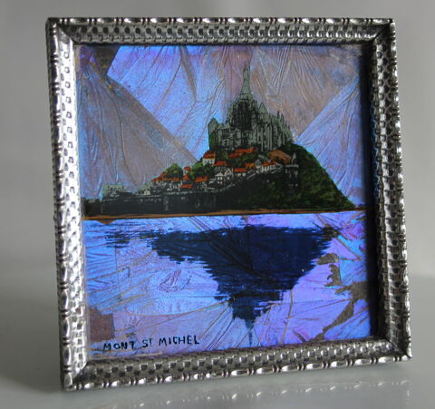 MONT ST MICHEL papillon morpho, chromo 20 Issy-les-Moulineaux (92)