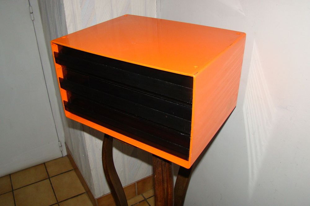 Casier / organisateur de bureau LYNX vintage ann&eacute;es 1970 Décoration