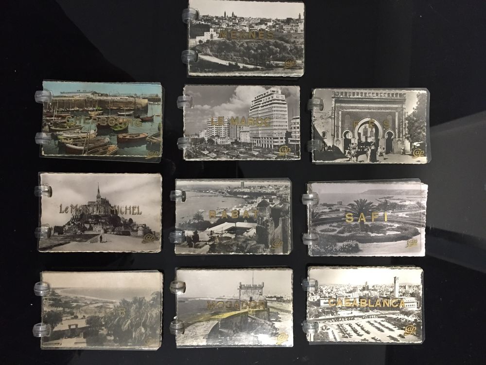 Lot 12 livrets de mini cartes postales &eacute;ditions CAP 
