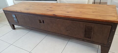 Meuble TV bois massif style industriel 180 Saint-Brevin-les-Pins (44)